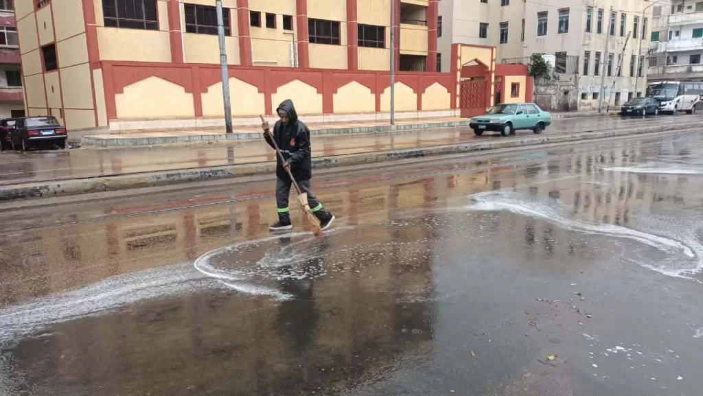 الأمطار في الاسكندرية 1 - جريدة الجمهورية