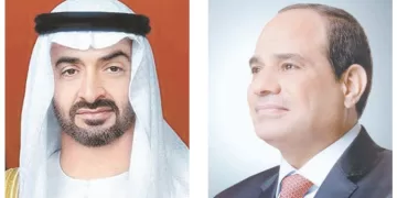 الرئيس السيسى يعرب عن إدانة مصر  لعدوان إيران على دولة الإمارات