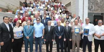 محافظ بني سويف يشهد احتفالية الاتحاد المحلي لنقابات العمال