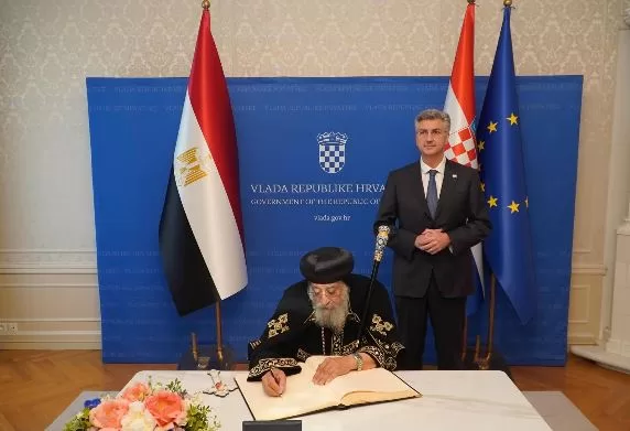 رئيس وزراء كرواتيا يستقبل البابا تواضروس الثاني ويؤكد: الكنيسة القبطية تثري التنوع المجتمعي في بلادنا 3 - جريدة الجمهورية 5 43 - جريدة الجمهورية