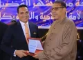 المهندس إبراهيم ضيف يهنئ العمدة الحاج شهدي فرج بمناسبة صدور قرار تعيينه عمدة لناحية كفر طناح