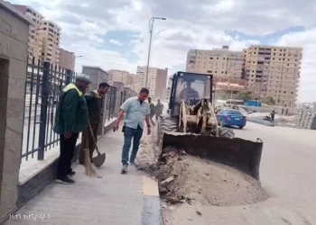 الجيزة ترفع 1400 طن مخلفات من طريق اللبيني ناهيا في حملة نظافة مكبرة
