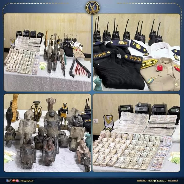 الداخلية تكشف «مافيا» النصب بالآثار «المضروبة».. ضبط 33 متهمًا بينهم 5 سيدات في حالة تلبس مع ضحاياهم 2 - جريدة الجمهورية WhatsApp Image 2026 05 07 at 10.02.54 PM 1 1 - جريدة الجمهورية