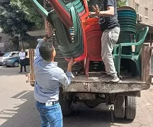 حملات إشغالات مكبرة لرفع كفاءة الشوارع بقطاعات العجوزة والمهندسين وأرض اللواء