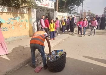 حملات مكبرة بأبو النمرس لرفع مستوي النظافة 