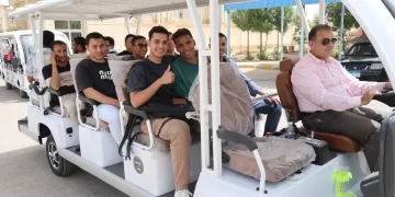 عكاوي يتابع تشغيل منظومة النقل الذكي بالجامعة الأهلية في قنا