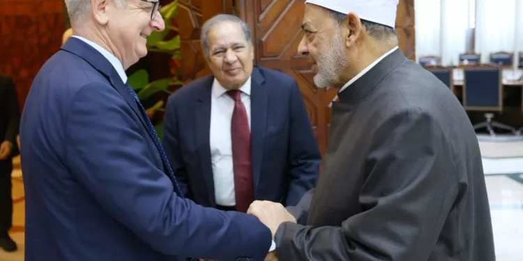 شيخ الأزهر يستقبل سفير أيرلندا ويشيد بمواقفها الشجاعة في دعم الحق الفلسطيني