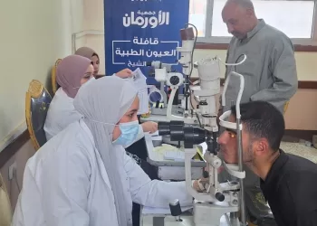 تضامن كفر الشيخ: تنظيم قافلة عيون للكشف الطبي على 500 مريض بقرى مركز الرياض