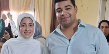 تهنئة رقيقة بعقد قران المهندس «أحمد أنور» والآنسة «خلود غباشي»
