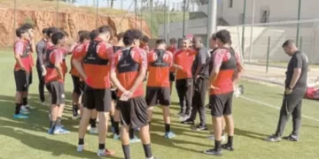 استعدادات جادة لمنتخب الناشئين قبل مواجهة المغرب