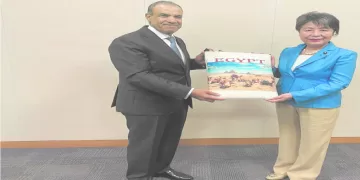 رسالة خطية من السيسى إلى رئيسة وزراء اليابان