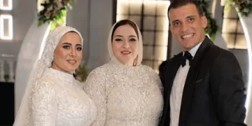 الدكتورة «روح الفؤاد محمد» تهنئ «الدكتورة يارا والمهندس بلال» بالزفاف السعيد