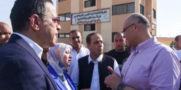 محافظ الإسكندرية يتفقد مشروع محطة رافع مياه «حياة كريمة» ببرج العرب