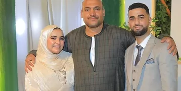 تهنئة بالزفاف السعيد.. «وليد وسلمى»