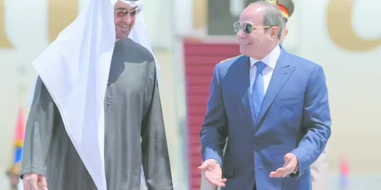 السيسى وبن زايد يرحبان باتفاق وقف الحرب 1 - جريدة الجمهورية السيسى وبن زايد يرحبان باتفاق وقف الحرب