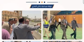 رئيسُ الجامعة ورئيسُ مجلس إدارة النادي يتفقد المنشآت والملاعب الرياضية ويطلع على جاهزيتها