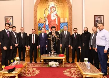 البابا تواضروس يستقبل الرئيس التنفيذي للمتحف الكبير ووزير الأوقاف الكردستاني