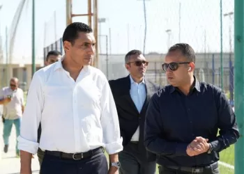 وزير الشباب والرياضة ورئيس جهاز العلمين الجديدة يتفقدان المنشآت الرياضية بالمدينة لبحث آليات تشغيلها