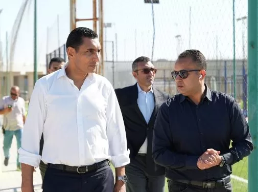 وزير الشباب والرياضة ورئيس جهاز العلمين الجديدة يتفقدان المنشآت الرياضية بالمدينة لبحث آليات تشغيلها