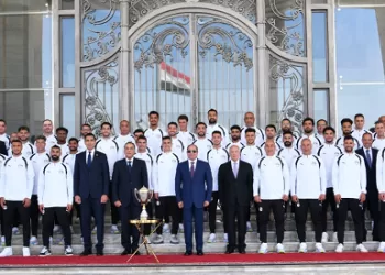 الرئيس السيسي يستقبل بمدينة العلمين لاعبي المنتخب الوطني لكرة القدم والجهازين الفني والإداري 3 - جريدة الجمهورية الرئيس السيسي يستقبل بمدينة العلمين لاعبي المنتخب الوطني لكرة القدم والجهازين الفني والإداري