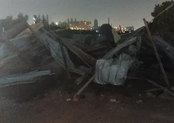 إزالة مبنى مخالف على مساحة 800 متر بكورنيش النيل في الوراق