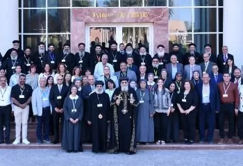 البابا تواضروس الثاني يلتقي مسؤولي المدارس القبطية الأرثوذكسية بمركز «لوجوس» بوادي النطرون