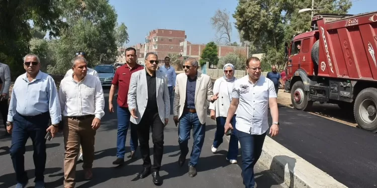 بتكلفة 30 مليون جنيه.. توسعة وتأهيل طريق بحر مشتول بالشرقية