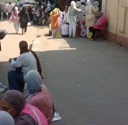 أولياء الأمور يتسلقون الأبواب.. لقطات مبهجة في ختام «ماراثون الثانوية العامة» بالمنيل