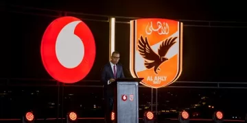 شراكة لمدة 4 سنوات تجمع ڤودافون مصر والنادي الأهلي والمتحدة للرياضة