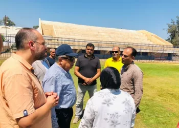 اللواء طارق مرزوق يتابع كفاءة الخدمات والمنشآت الرياضية بنادي بلقاس