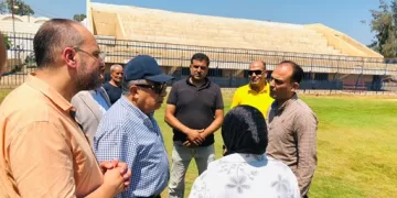 اللواء طارق مرزوق يتابع كفاءة الخدمات والمنشآت الرياضية بنادي بلقاس