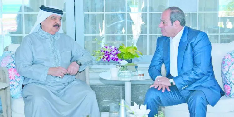 قمة «مصرية ـ بحرينية».. بالعلمين الجديدة