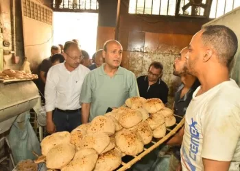 محافظ أسيوط يتفقد المخابز البلدية ويستوقف سيارة دقيق مدعم للتحقق من خط سيرها