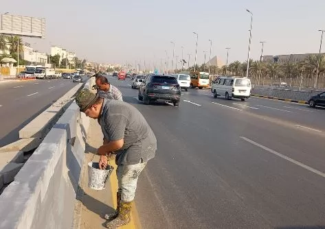 استمرار أعمال التطوير وتجميل المحيط السياحي بالهرم 6 - جريدة الجمهورية 5 92 - جريدة الجمهورية
