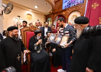البابا تواضروس يشهد احتفالية تدشين كنيسة الشهيدين مارجرجس والأمير تادرس الشطبي بالإسكندرية