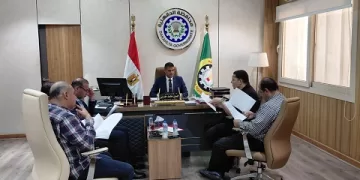 متابعة مشروعات المنطقة الصناعية بجمصة ودعم المستثمرين