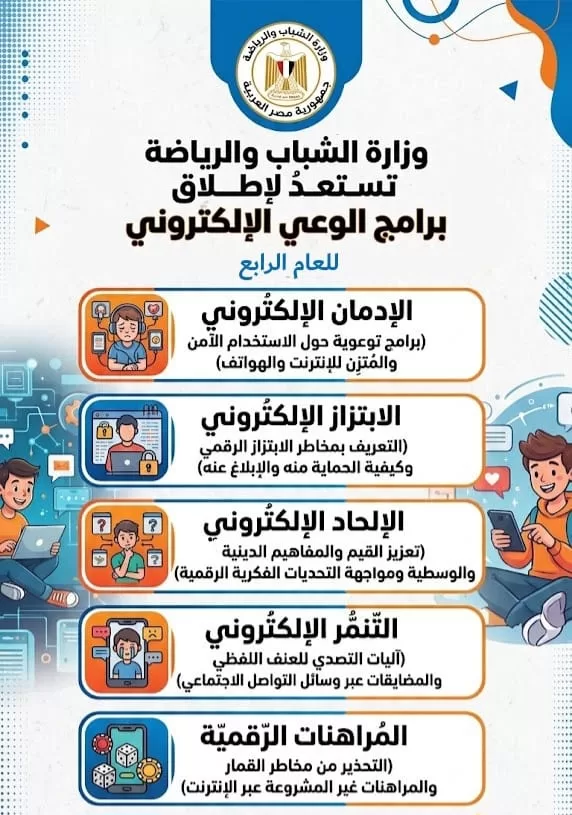 الشباب والرياضة تستعد لإطلاق سلسلة من برامج الوعي الإلكتروني 2 - جريدة الجمهورية WhatsApp Image 2026 08 24 at 3.48.51 PM - جريدة الجمهورية