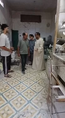 ضبط دقيق بلدي مدعم داخل ماكينة طحين بدنشواي قبل بيعه في السوق السوداء