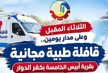 الثلاثاء والأربعاء.. قافلة طبية مجانية لعلاج أهالي أبيس الخامسة بكفر الدوار