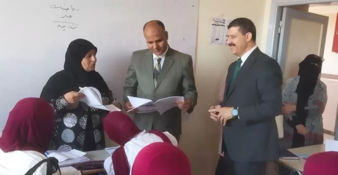 جولة ميدانية لوكيل تعليم الدقهلية لمتابعة انتظام العملية التعليمية بمدارس شربين 2 - جريدة الجمهورية 1 185 - جريدة الجمهورية