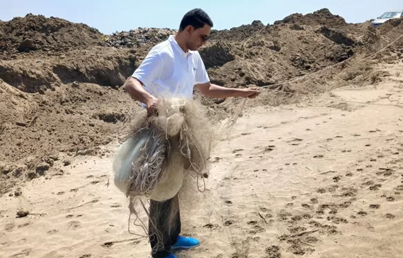 إنقاذ 200 طائر مهاجر وإزالة مئات الأمتار من الشباك المخالفة بمحمية البرلس