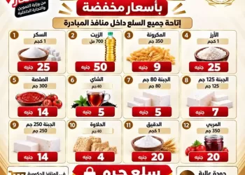 بدء فعاليات مبادرة تخفيض أسعار 12 سلعة بـ 8 منافذ تموينية بالإسكندرية