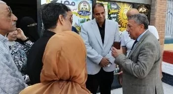 جولة تفقدية لمدير تعليم البحيرة بمدرسة عماد نصر مطاريد الإعدادية