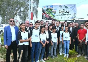 ضمن مبادرة «معًا نزرع».. تشجير و تجميل مدخل قرية «الكوم الأخضر» بحوش عيسى