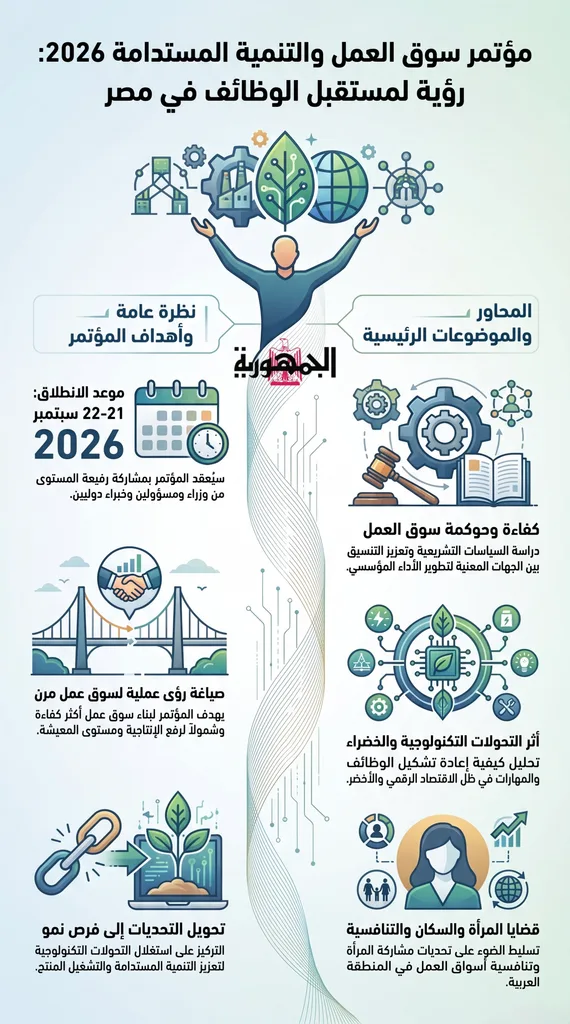 وزراء وخبراء يناقشون تحولات سوق العمل في مؤتمر معهد التخطيط القومي