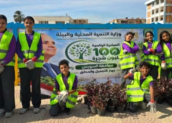 التنمية المحلية والبيئة تعلن زراعة 4800 شجرة بالسويس ضمن المبادرة الرئاسية «100 مليون شجرة»